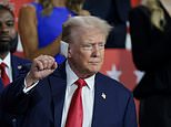 Trump gets a hero's welcome at the Republican convention: Former president greets cheering fans with a bandage on his ear just two days after assassination attempt