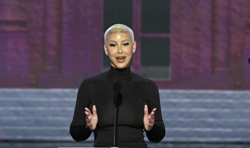 Why was Amber Rose speaking at the RNC convention?