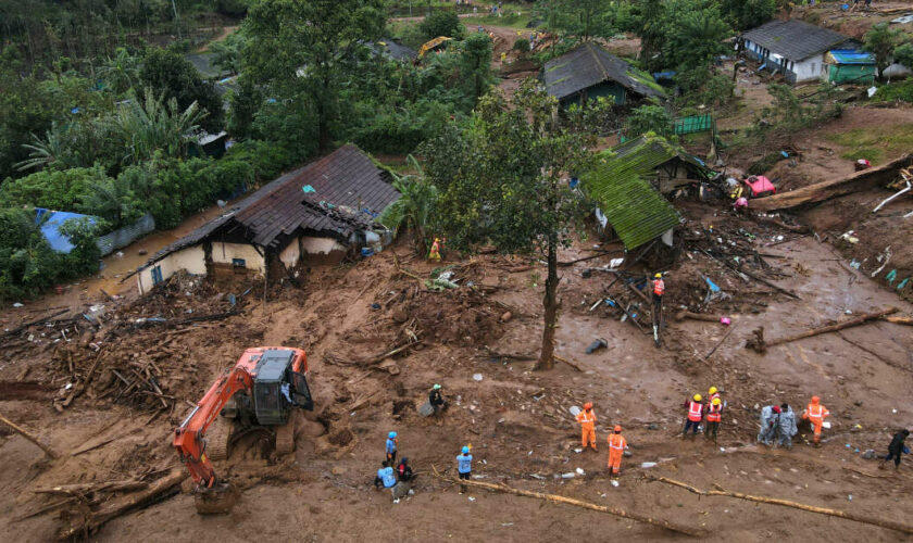 Glissements de terrain meurtriers en Inde : peu d’espoir pour retrouver des survivants