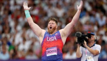 USA's Ryan Crouser defends Olympic gold, wins third-straight shot put title