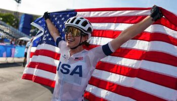 American Kristen Faulkner authors stunning gold medal victory in women's road race at Paris Olympics