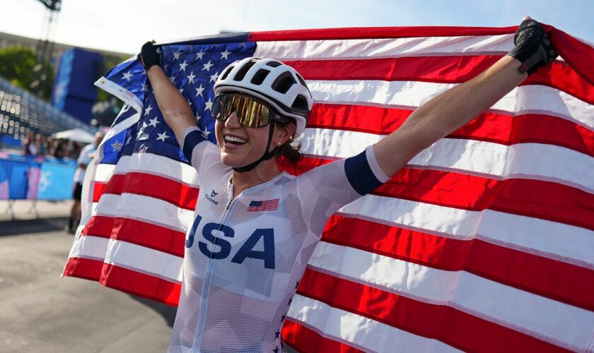 American Kristen Faulkner authors stunning gold medal victory in women's road race at Paris Olympics