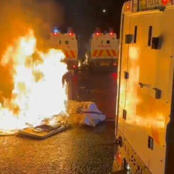 Rioters throw petrol bombs at police in Belfast in second night of disorder