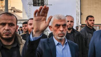 Yahya Sinouar, chef du Hamas à gaza, dans la ville de Gaza, le 14 avril 2023