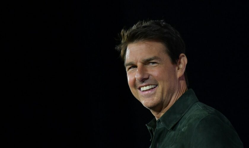 Tom Cruise le 18 juillet 2019 à San Diego (Californie) pour faire la promotion de "Top Gun: Maverick", suite du film à succès sorti en 1986