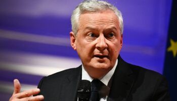 Le ministre de l'Economie et des Finances Bruno Le Maire lors d'une réunion entre le Medef et les chefs de partis et de coalitions avant les législatives, le 20 juin 2024 à Paris 