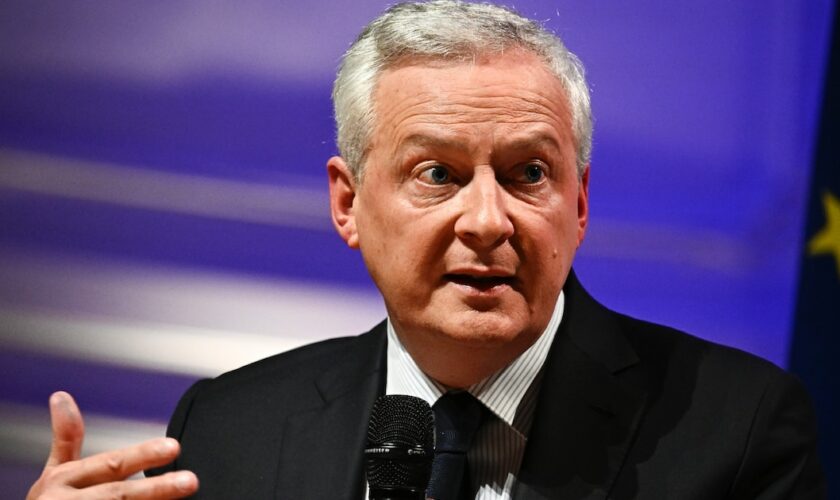 Le ministre de l'Economie et des Finances Bruno Le Maire lors d'une réunion entre le Medef et les chefs de partis et de coalitions avant les législatives, le 20 juin 2024 à Paris 