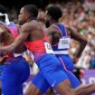 US men's 4x100m relay team disqualified after botched handoff in final at Paris Olympics