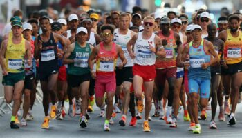 The Olympic men's marathon is under way. Pic: Reuters