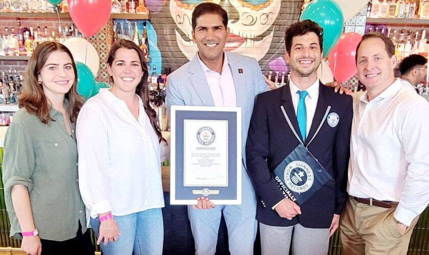 New Jersey restaurant breaks Guinness World Record for largest tequila, mezcal library