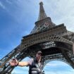 Video shows man climbing Eiffel Tower - prompting evacuation hours before closing ceremony