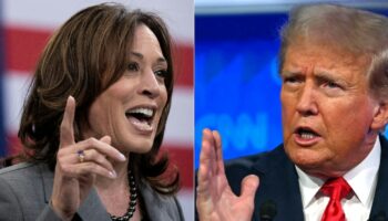 Un montage photo montrant le candidat républicain pour la Maison Blanche Donald Trump et la candidate démocrate Kamala Harris, réalisé le 3 août 2024