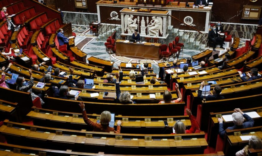 L'Assemblée lors de l'adoption du budget 2021, le 17 décembre 2020 à Paris