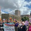 Anti-racism protesters gather across Scotland