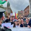 Anti-racism protesters rally at Belfast City Hall