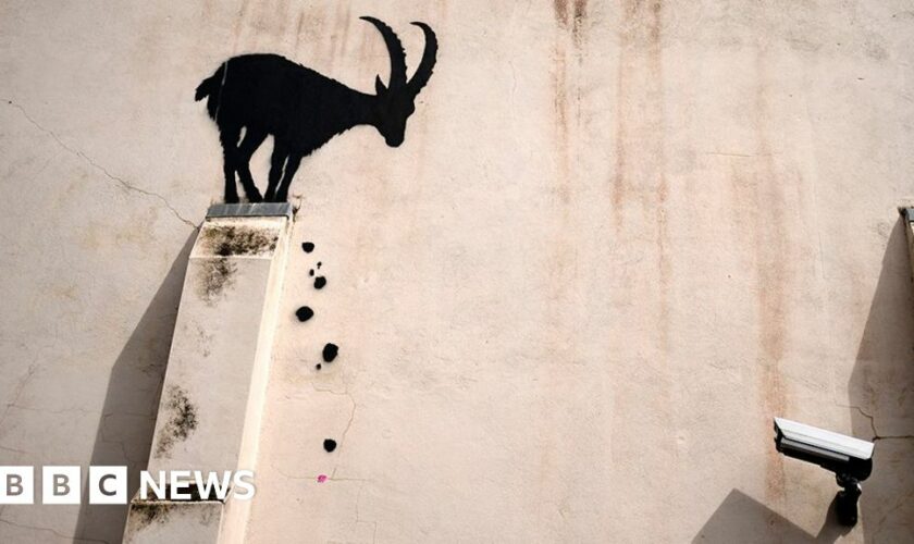 Banksy artwork appears on west London building