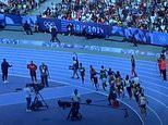 Cameraman DISRUPTS men's 5000m Olympic heats in more chaotic scenes in Paris - after Team GB's George Mills tumbled on final straight