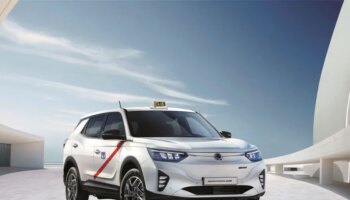 El Korando eléctrico se suma a la flota de taxis en España