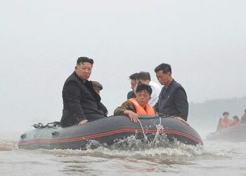 Flut in Nordkorea: Wie Kim Jong Un den Krisenmanager gibt