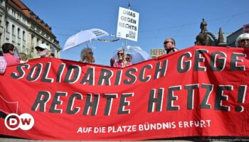 Germany: Anti-far-right protests held ahead of state polls