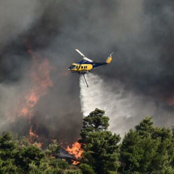 Half of Greece on red alert as wildfires rage near Athens