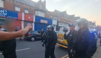 Hartlepool riot thug goading cops delivered instant karma by police dog