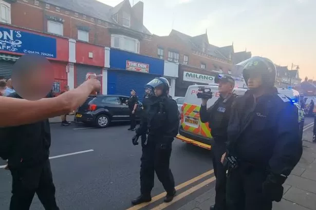 Hartlepool riot thug goading cops delivered instant karma by police dog