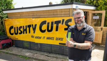 'I couldn't afford to run a high street barbers - so I set up a shop in my garden'