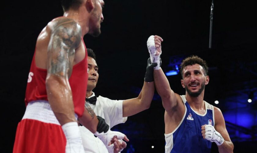 JO - Boxe : qualifié en demi-finale, Oumiha est assuré d’une nouvelle médaille olympique