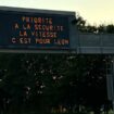 JO Paris 2024 : «La vitesse, c'est pour Léon »: sur l'autoroute, des messages de prévention font des clins d'œil aux Jeux