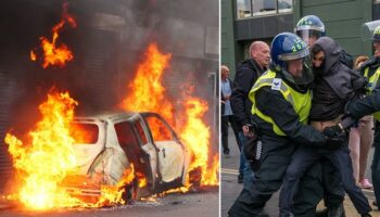Middlesbrough rioters set cars alight and smash windows as polce clamp down on violence