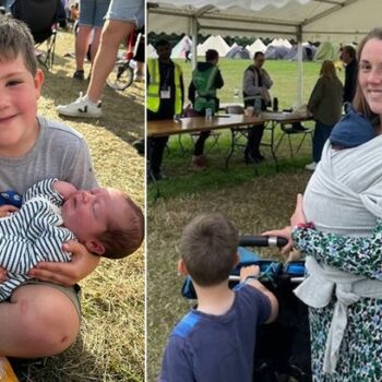 Mum goes into labour at music festival then comes back to enjoy event with baby