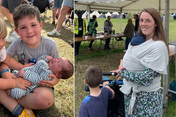 Mum goes into labour at music festival then comes back to enjoy event with baby