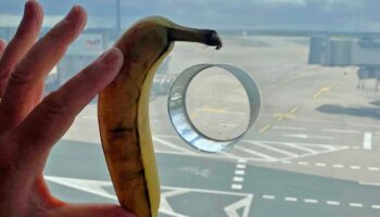 Mystery of why there are holes in airport windows solved – with help from banana