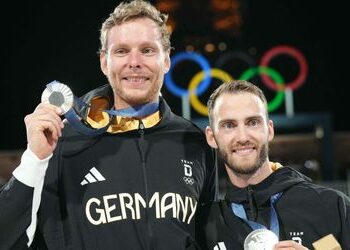 Olympia 2024: Beachvolleyballer Nils Ehlers und Clemens Wickler verlieren Finale - nach starken Turnier