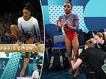 Simone Biles endures brutal day at the Olympics as she injures herself before taking silver on the floor following huge error on the beam