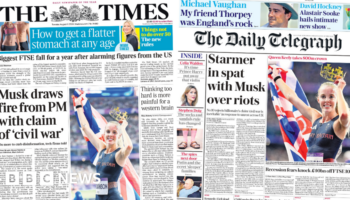 The Papers:  Starmer's spat with Musk and Queen Keely's Paris gold