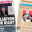 The papers: 'Retaliation is our right' and Starbucks' new boss