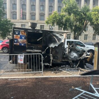 Two men injured in food truck fire on Constitution Avenue NW