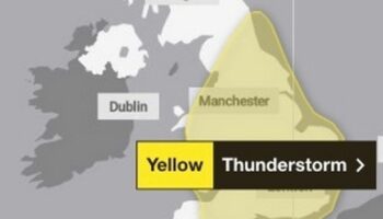 UK weather: Huge Met Office yellow thunderstorm and rain warning covers 90% of England