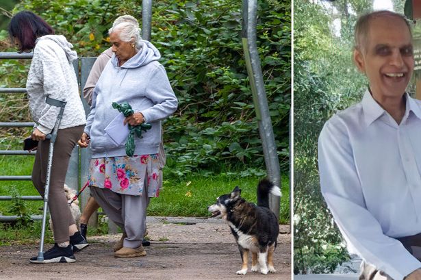 Widow of man, 80, 'beaten to death' in Leicester lays flowers at 'murder' scene as family 'broken'