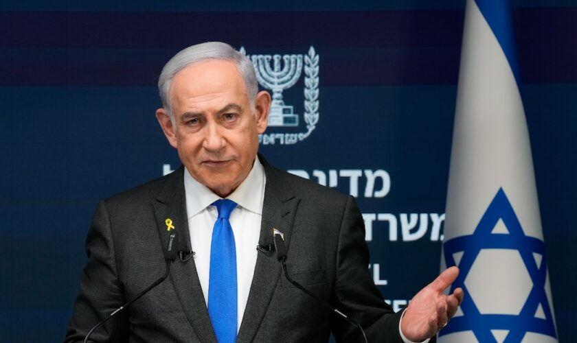 Le Premier ministre israélien Benjamin Netanyahu s'exprime lors d'une conférence de presse à Jérusalem, le 2 septembre 2024