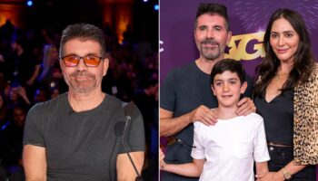 'AGT' judge Simon Cowell has rare public outing with son and fiancée after revealing 10-year-old 'saved' him