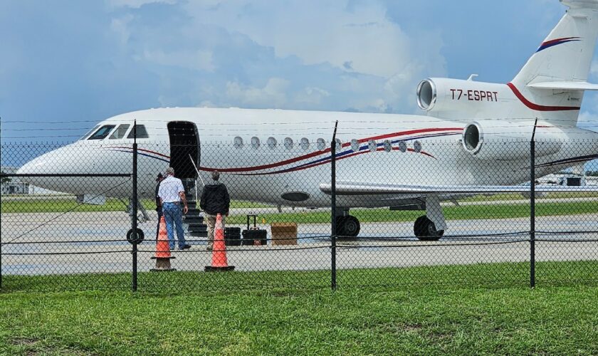 Un avion du président vénézuélien Nicolas Maduro saisi par les autorités américaines, à Fort Lauderdale, en Floride, le 2 septembre 2024