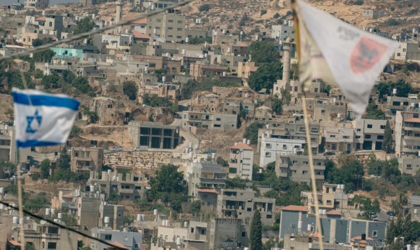 La ville de Beita, en Cisjordanie, lors des affrontements entre les forces israéliennes et les manifestants palestiniens, le 26 juillet 2024.