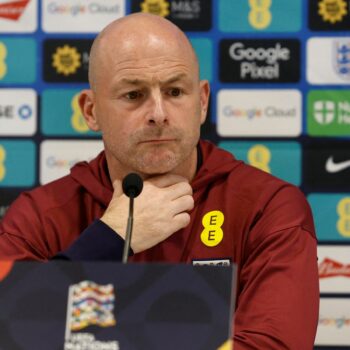 Lee Carsley is preparing for his first game in charge of the Three Lions. Pic: Reuters