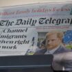 Copies of The Daily Telegraph displayed in a supermarket in London, 20 January 2024. Pic: REUTERS/Belinda Jiao