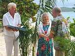 Richard Branson leads wedding ceremony as Post Office scandal campaigner Alan Bates marries his long-term partner on Virgin boss' private Caribbean island