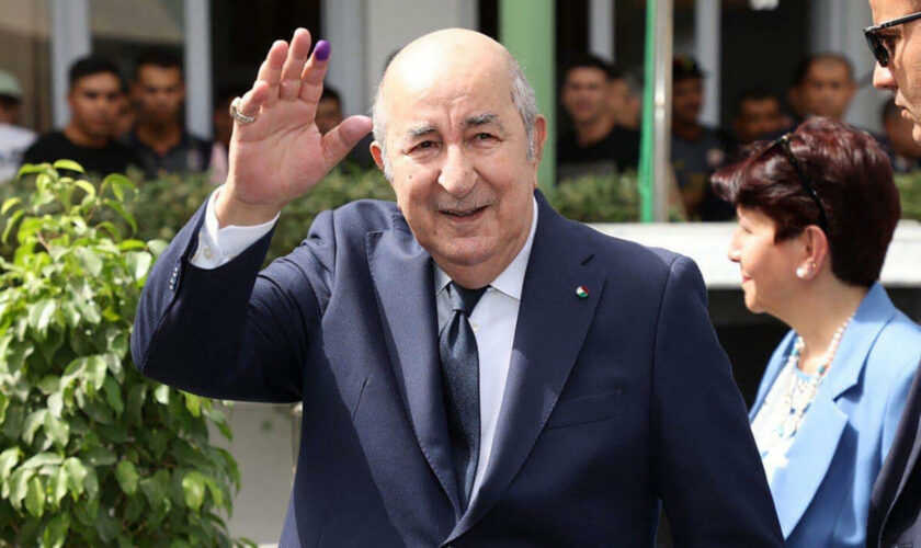 Le président algérien Abdelmadjid Tebboune réélu au terme d'un scrutin sans suspense