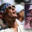 Matthew McConaughey shows patriotic pride at US Open alongside Taylor Swift, Bon Jovi